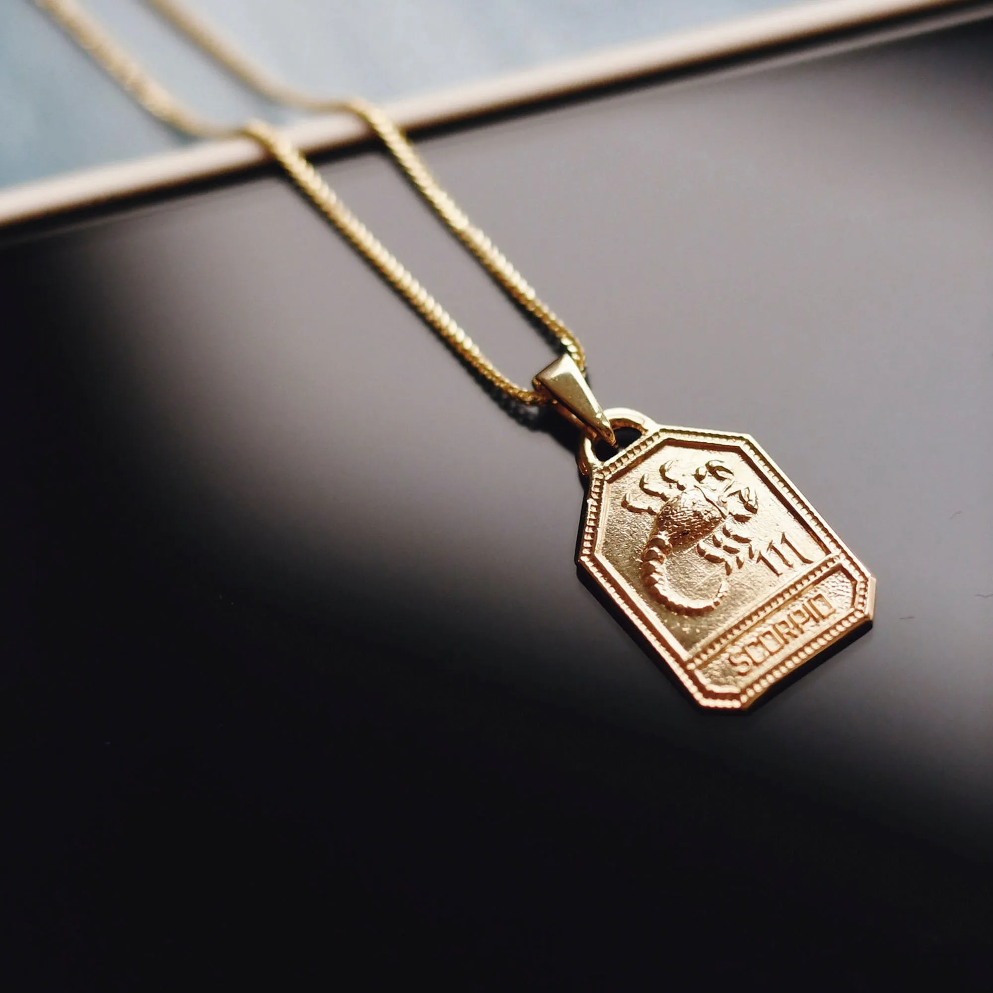 Zodiac Dog Tag Necklace